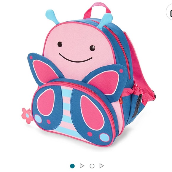 Skip Hop Other - NEW • Skip Hop • Toddler Backpack Zoo Preschool Ages 3-4 Butterfly Pink and Blue